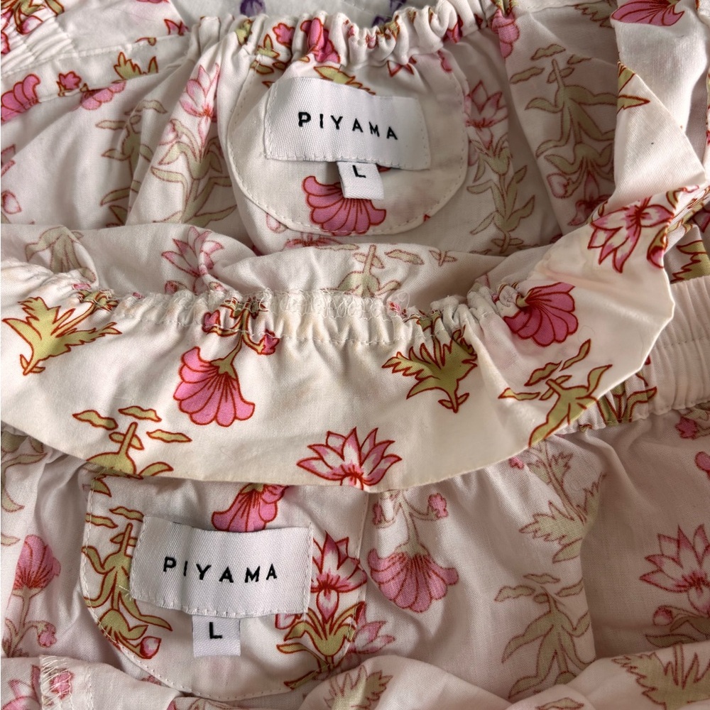 Floral Ruffle Top and Shorts Set - Picture 2 of 3